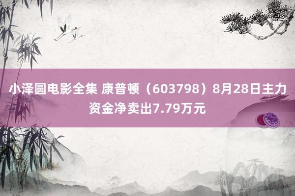 小泽圆电影全集 康普顿（603798）8月28日主力资金净卖出7.79万元