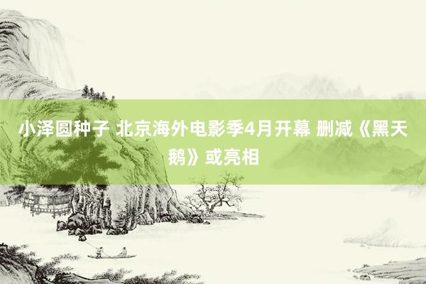 小泽圆种子 北京海外电影季4月开幕 删减《黑天鹅》或亮相